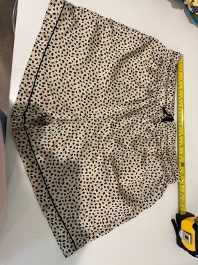 Hello Mello Leopard Print Elastic Waist Shorts with Black Trim